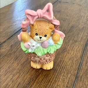 Enesco Lucy & Me Easter Bear Figurine with Pink Bow